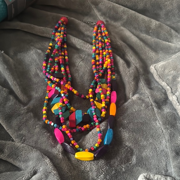 Colorful Beaded Necklace - Picture 2 of 3